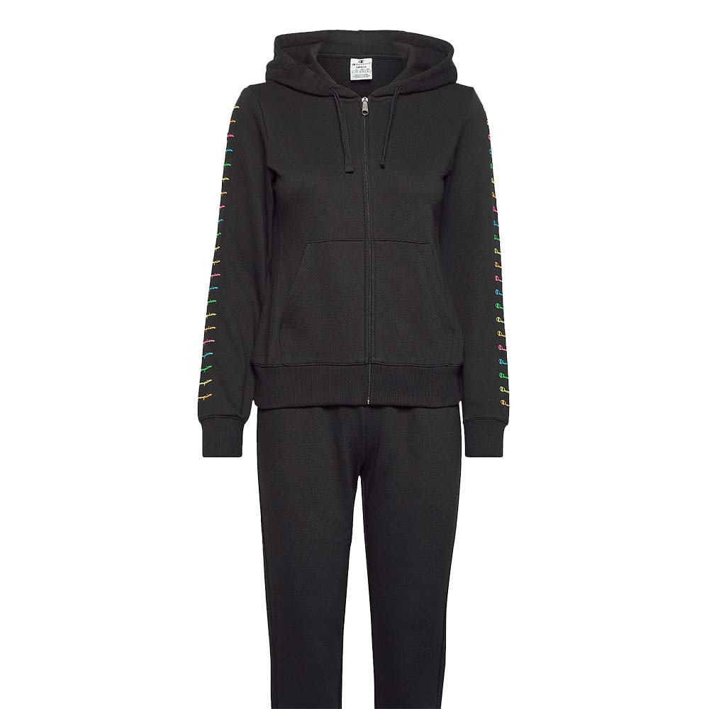 113549 Ensemble Jogging Femme CHAMPION NOIR pas cher - Survêtement femme  CHAMPION discount