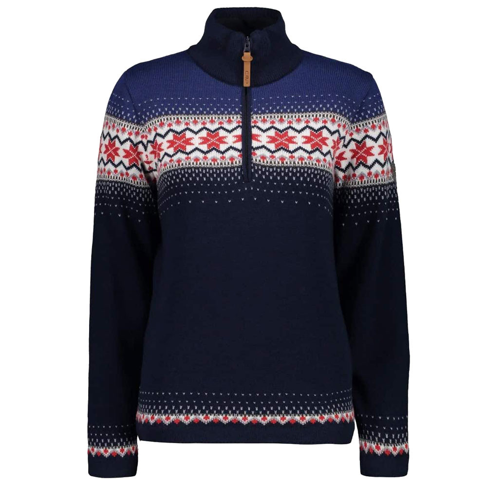7H86902 Pull 1/2 Zip Femme