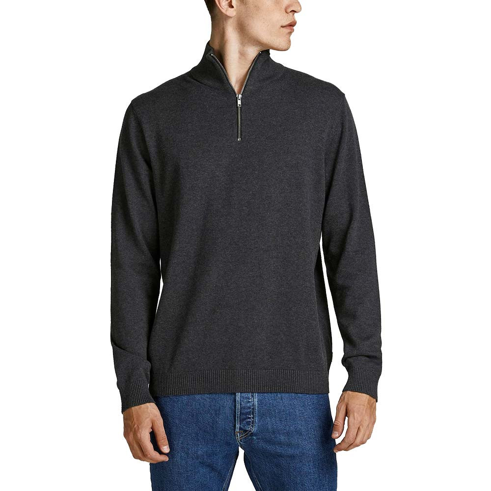 Basic Knit Half Zip Pull 1/2 Zip Homme