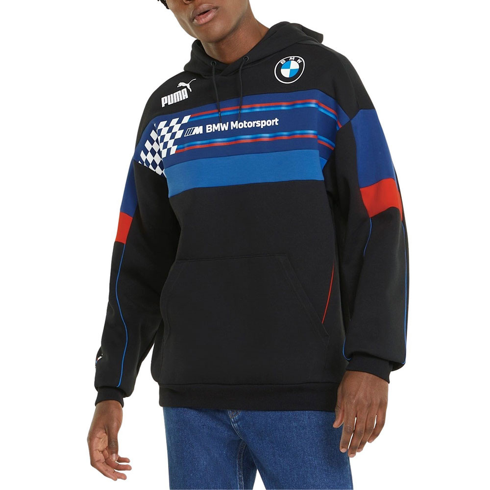 PUMA BMW MMS Pull à capuche en polaire pour homme, taille XL, couleur :  noir : : Auto et Moto