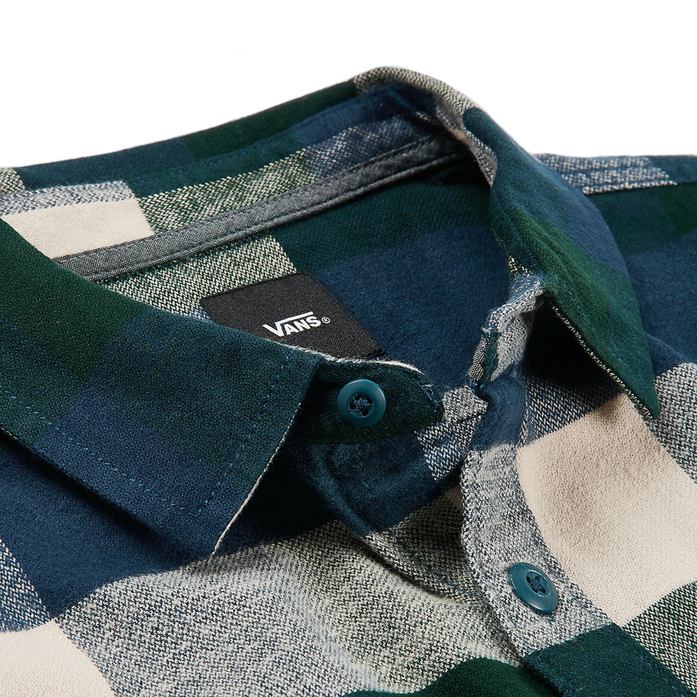 Box Flannel Chemise Ml Homme VANS BLEU pas cher Chemises manches