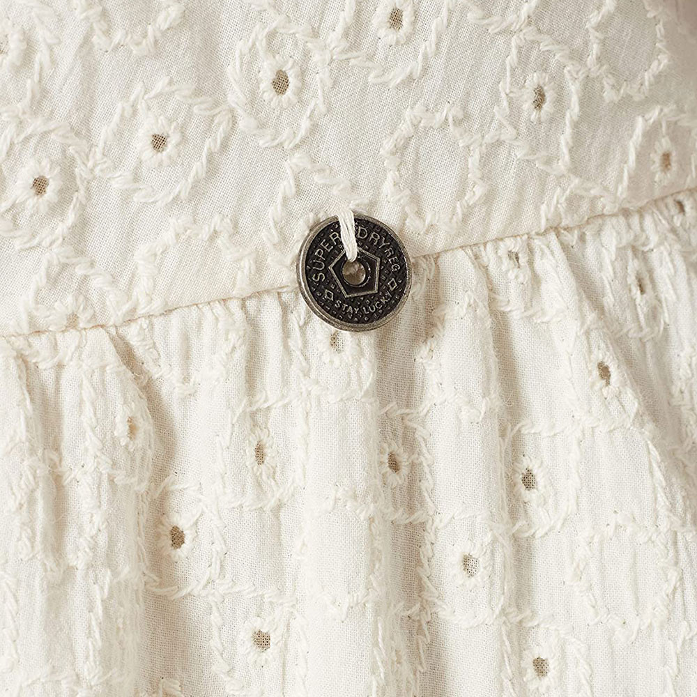 Broderie Mini Robe Femme