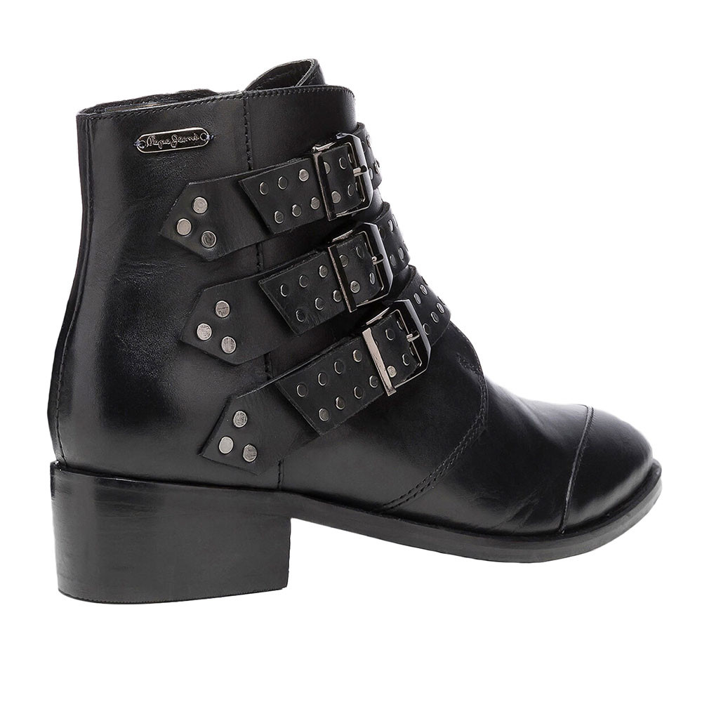 Chiswick Bottine Femme PEPE JEANS NOIR pas cher Bottines femme