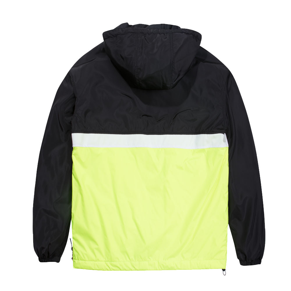 Color Block Coupe-Vent 1/2 Zip Homme