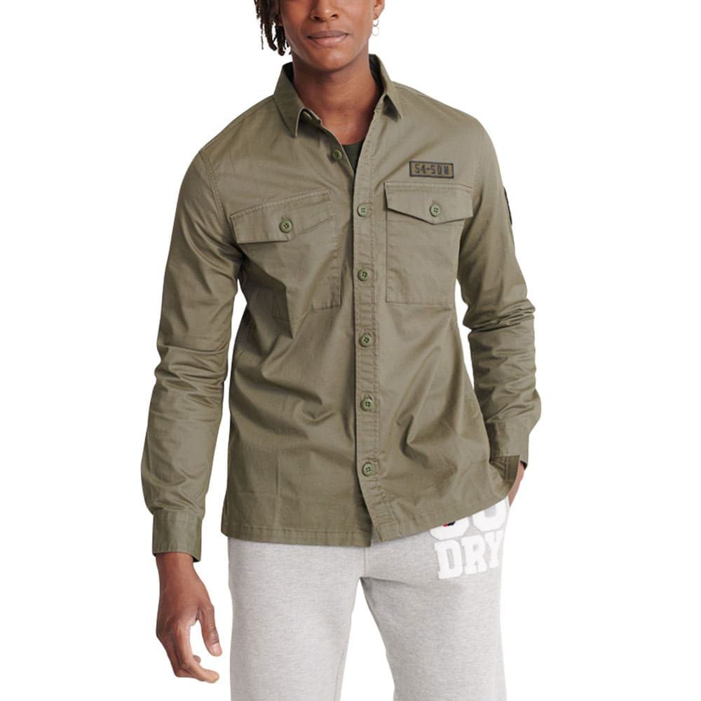 Core Military Patched Chemise Ml Homme