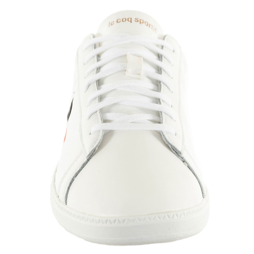 Courtset Chaussure Homme LE COQ SPORTIF BLANC pas cher Baskets basses homme LE COQ SPORTIF discount
