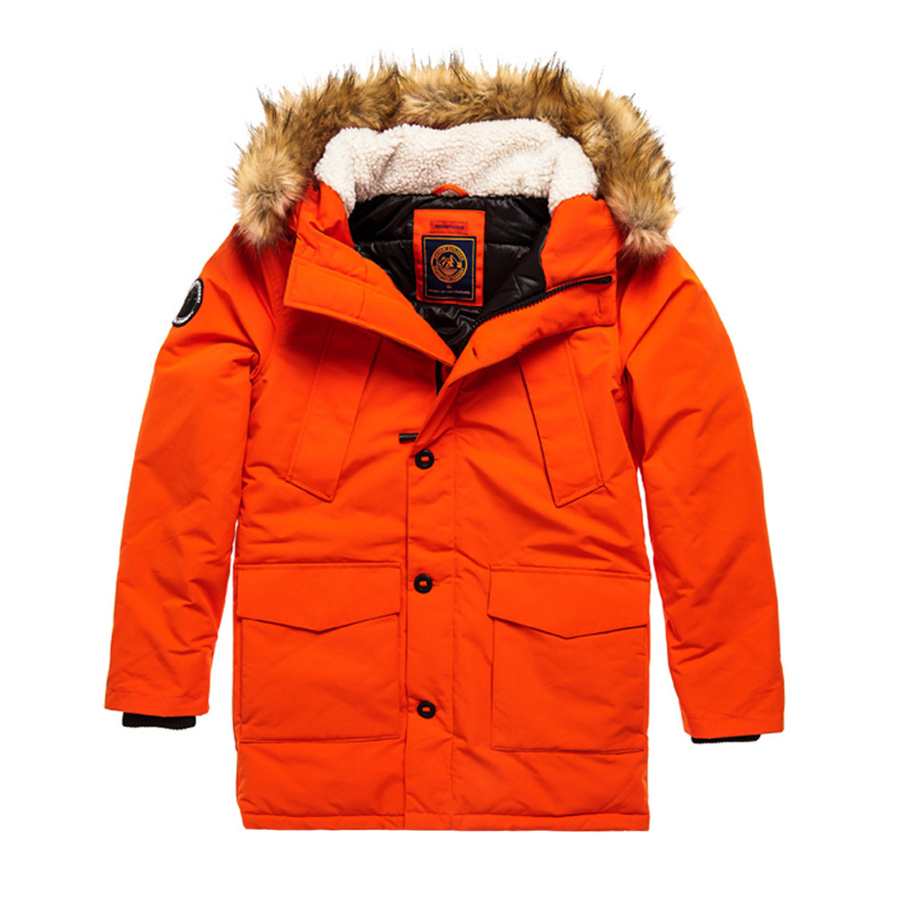 parka superdry orange