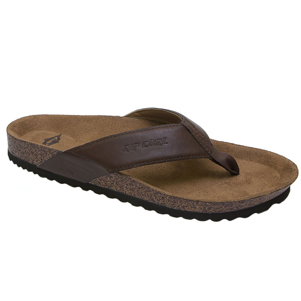 Tong homme cuir shop marron