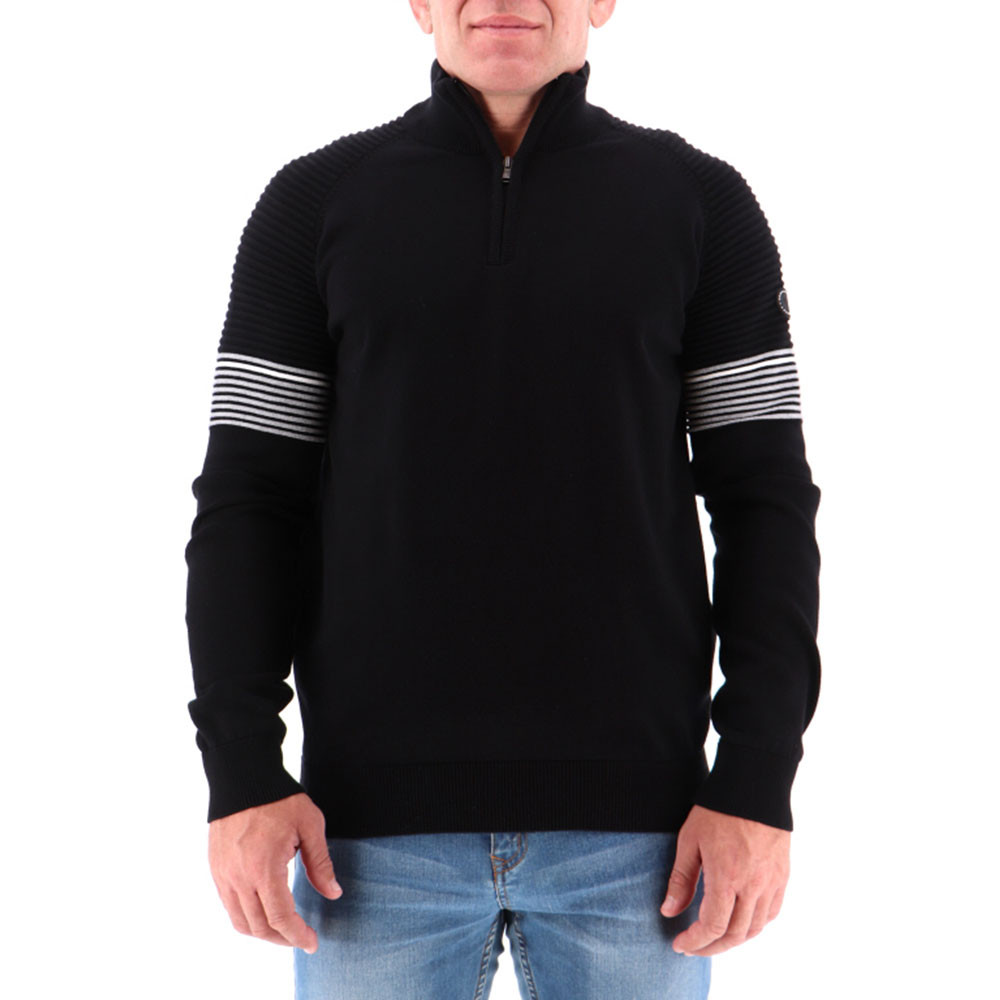 Hondura Pull Homme SUN VALLEY NOIR pas cher Pulls homme SUN VALLEY discount