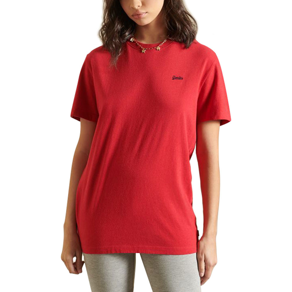 Loose Fit Vint Mcro Logo Emb T-Shirt Mc Femme