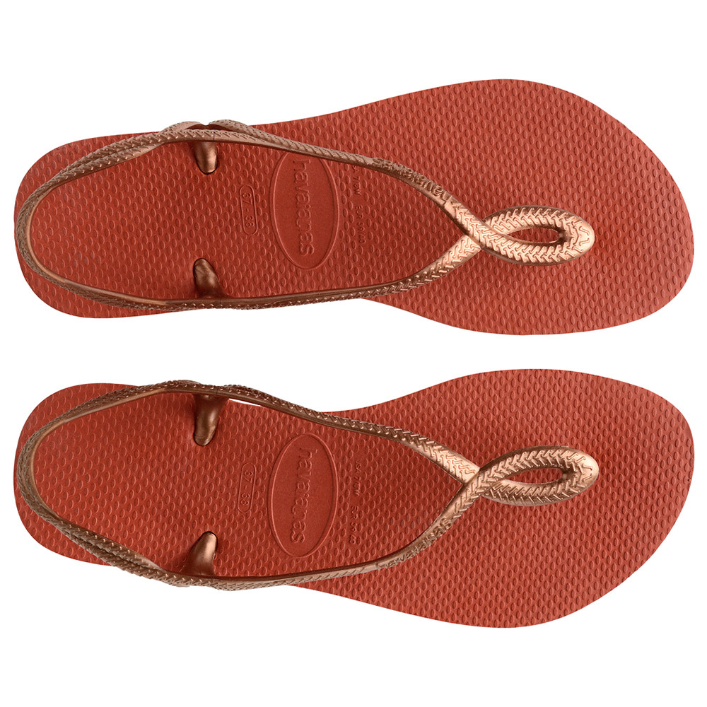 Luna Tong Femme HAVAIANAS MARRON pas cher Tongs femme HAVAIANAS