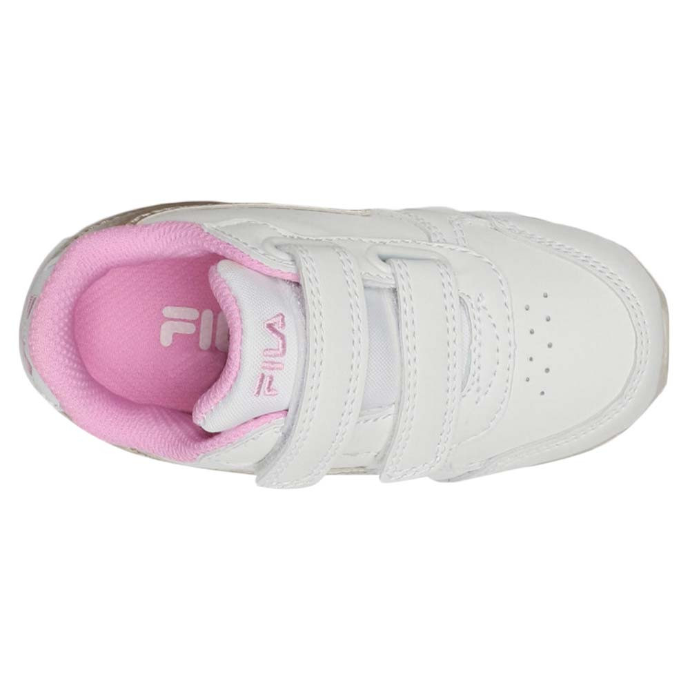 Orbit Velcro Chaussure Bébé Fille FILA BLANC pas cher - Baskets bébé fille  FILA discount