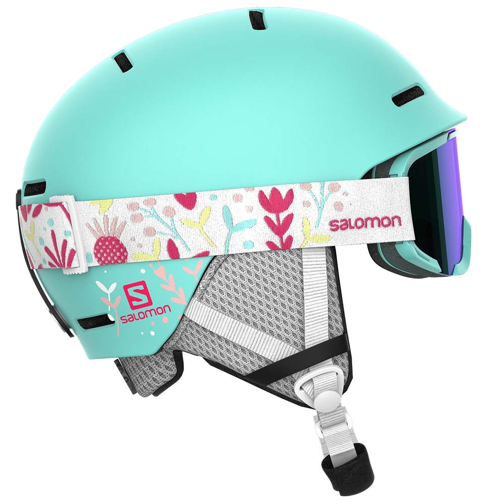 Player Combo Casque Ski Enfant SALOMON BLEU pas cher - Casques ski et  snowboard SALOMON discount