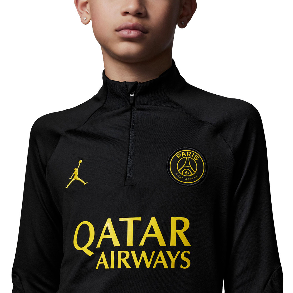Psg Df Strk Sweat 1 4 Zip Enfant JORDAN NOIR pas cher Sweats de football JORDAN discount
