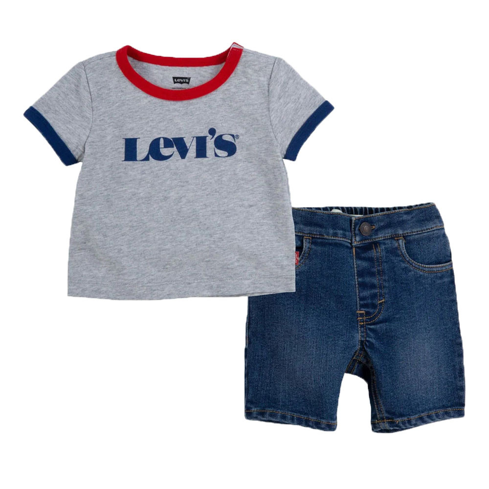 Ringer Deni Ensemble T-Shirt + Short Bébé Garçon