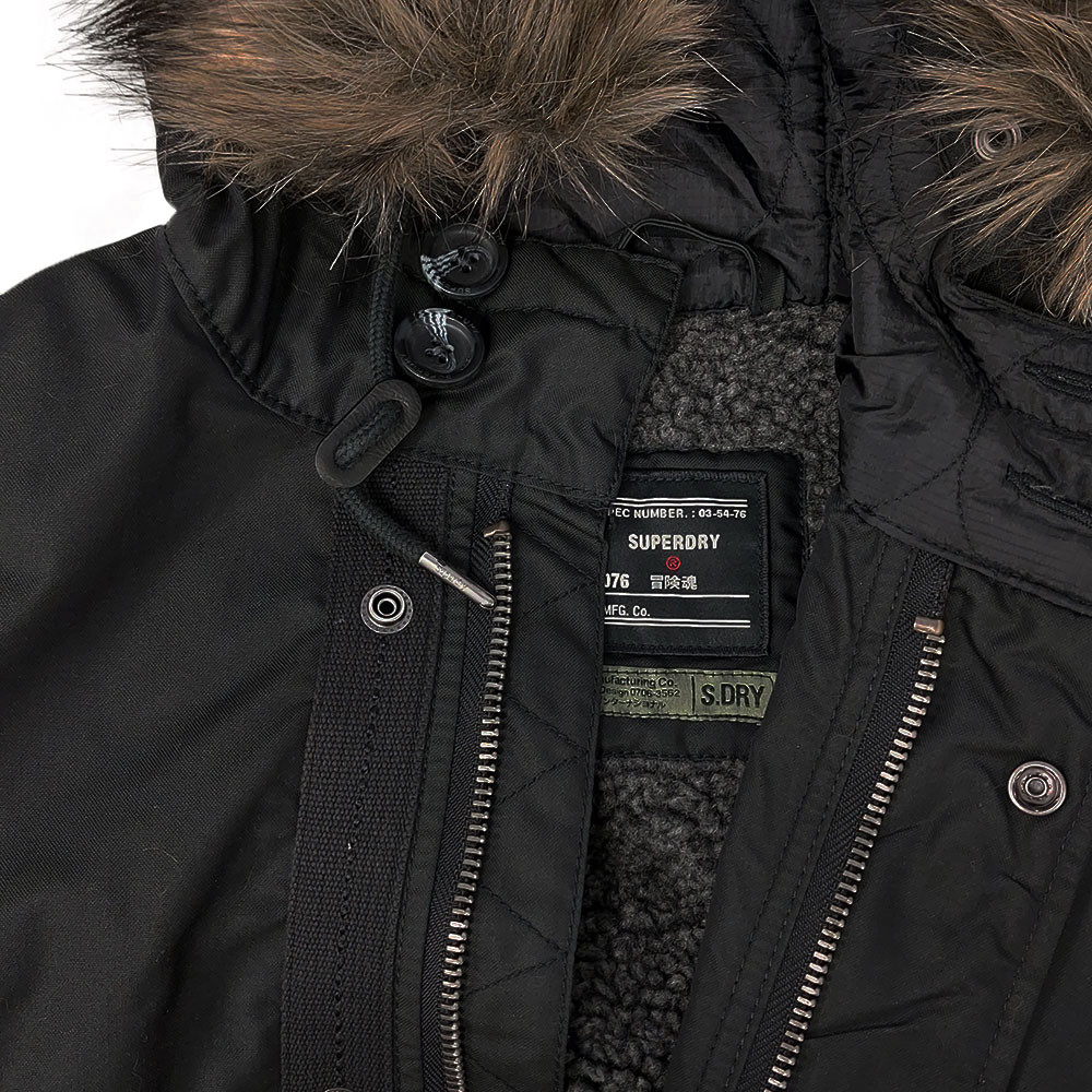 Service Fur Trim Parka Homme