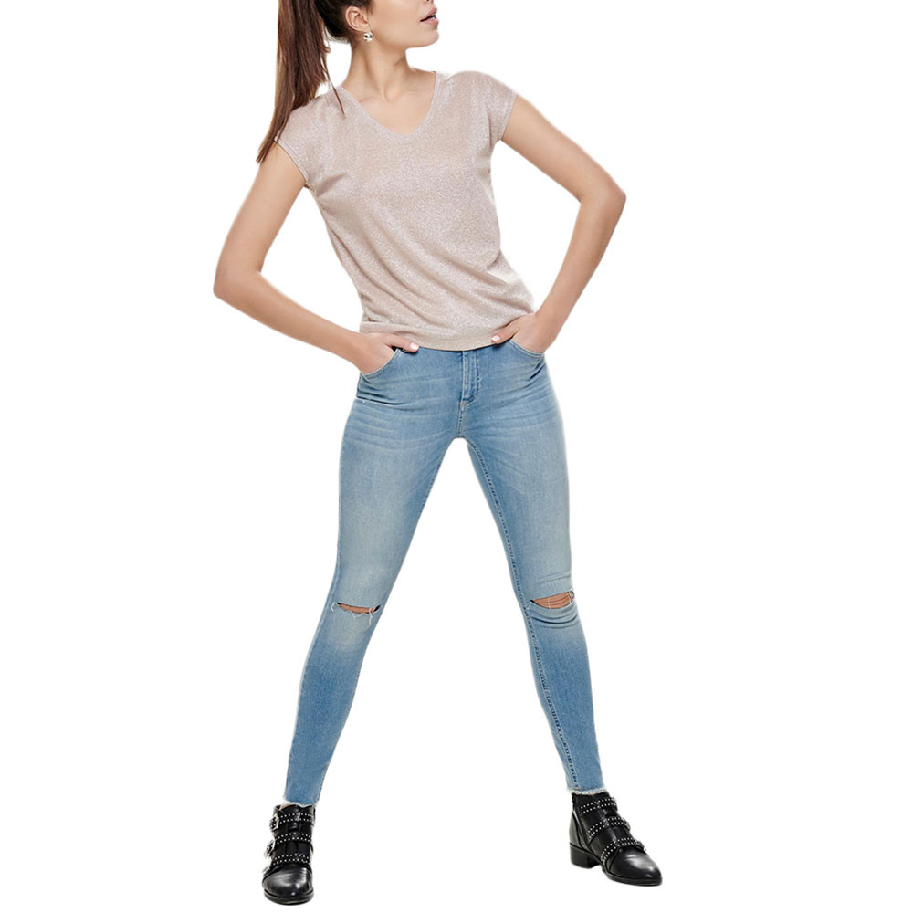 Silvery T-Shirt Mc Femme