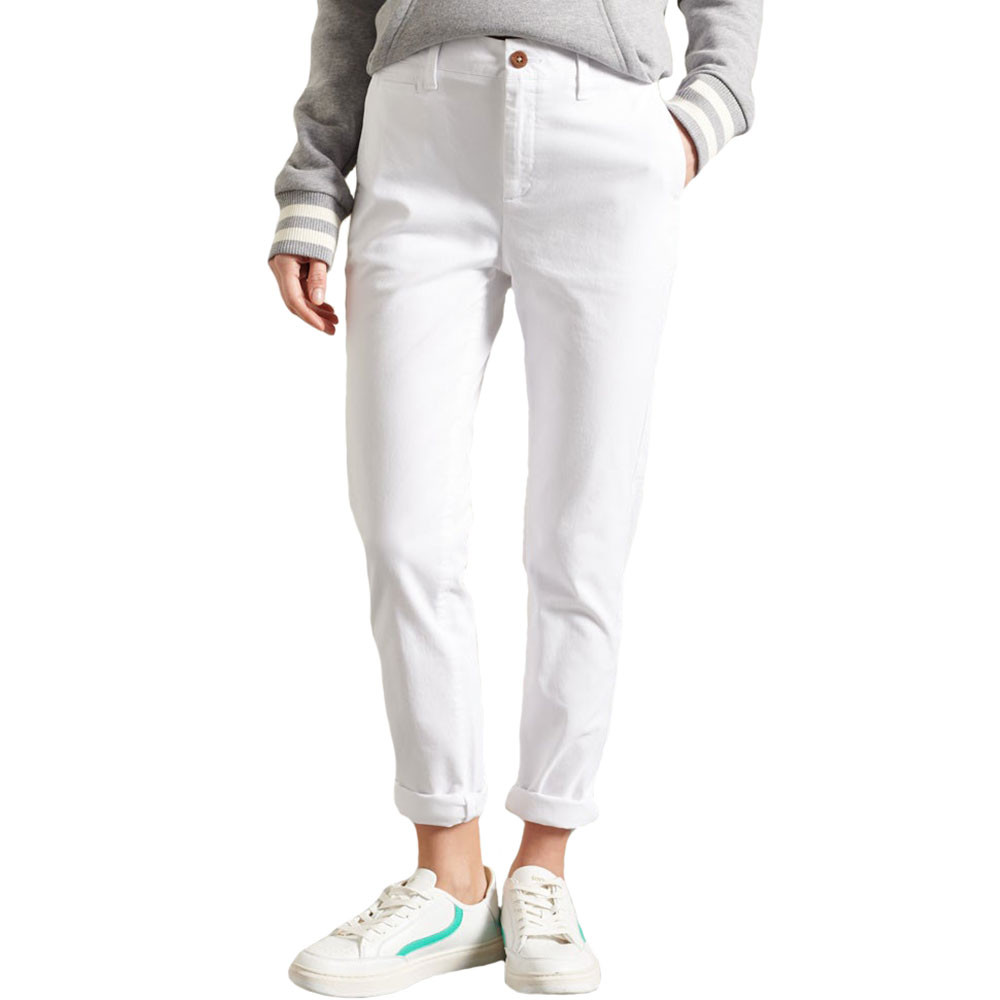 Slim Chino Pantalon Femme