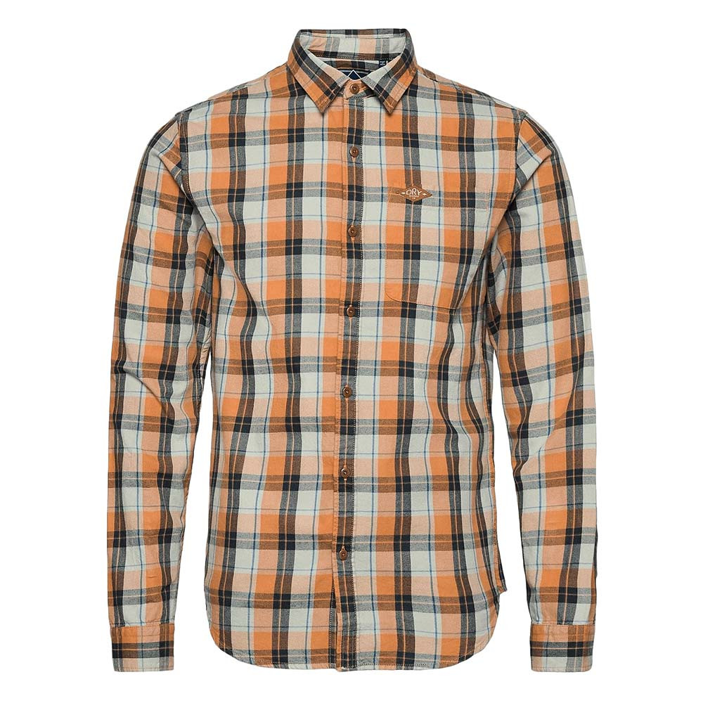 Sun Faded Lumberjack Chemise Ml Homme