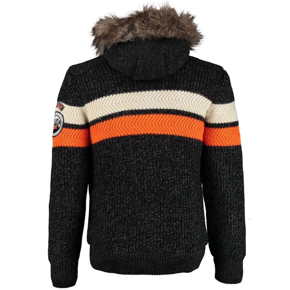Super Ski Dog Hood Gilet Homme SUPERDRY NOIR pas cher Gilets
