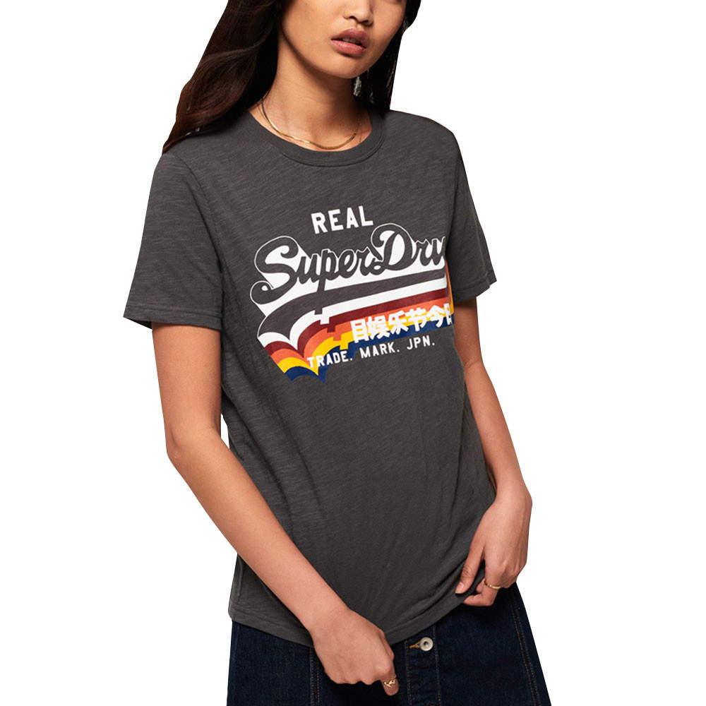 Vintage Logo Rainbow Shadow Entry T-Shirt Mc Femme