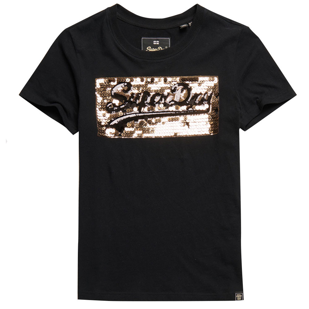 Vintage Logo Star Sequin Entry T-Shirt Mc Femme