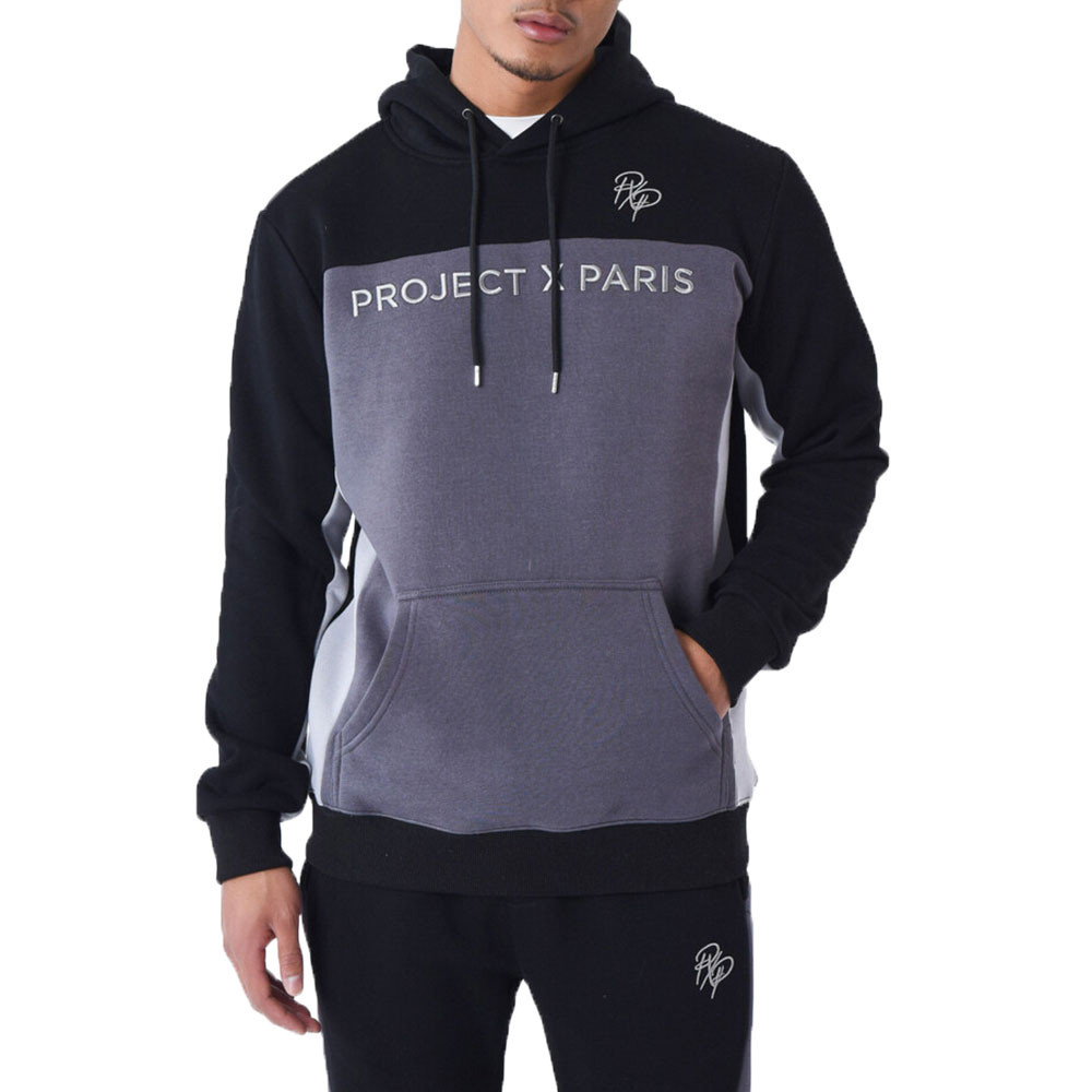 2322044 Sweat Cap Homme PROJECT X PARIS NOIR pas cher Sweats a capuche homme PROJECT X PARIS discount