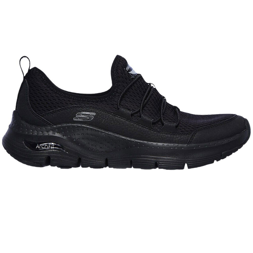 149056 Chaussure Femme SKECHERS NOIR pas cher Baskets basses femme SKECHERS discount