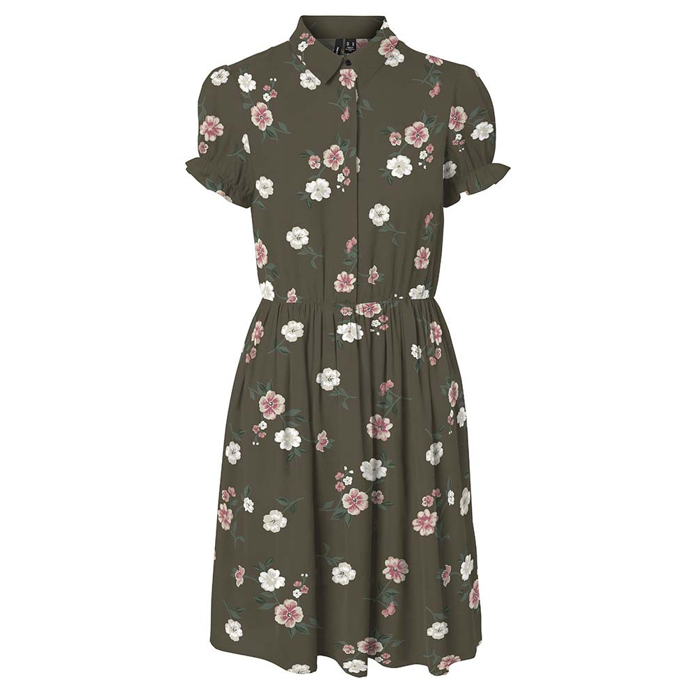 Allie Robe Femme VERO MODA KAKI pas cher Robes femme VERO MODA discount