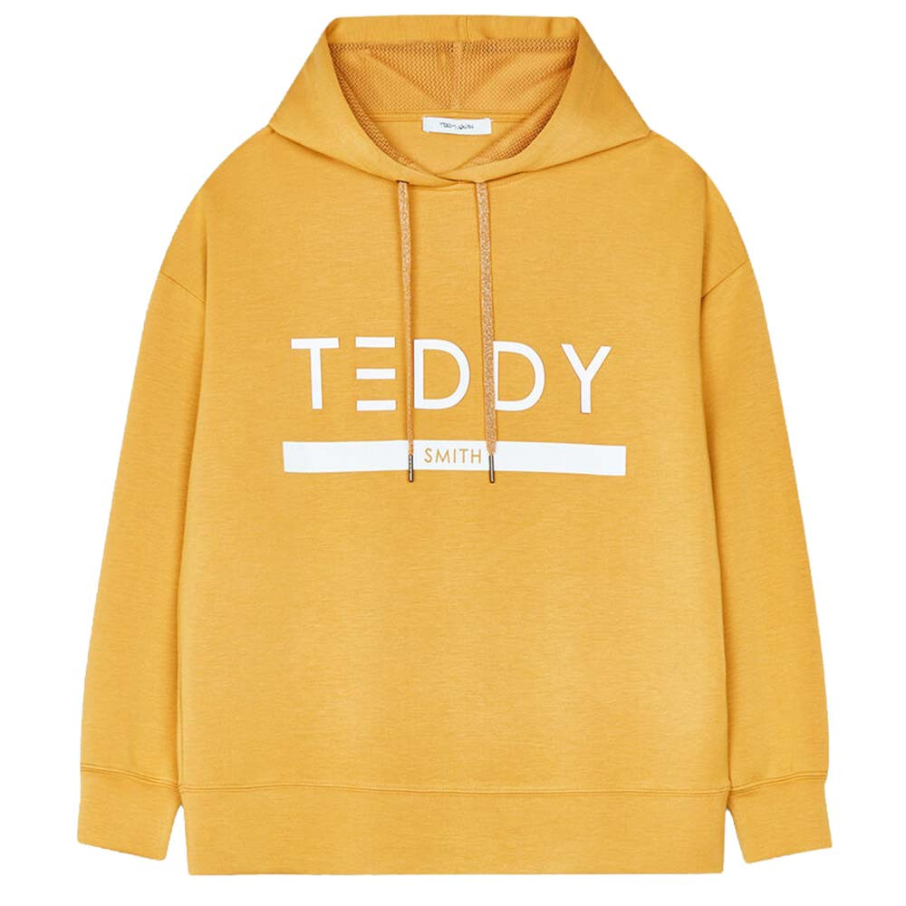 Anne Sweat Cap Femme TEDDY SMITH JAUNE pas cher Sweat a capuche femme TEDDY SMITH discount