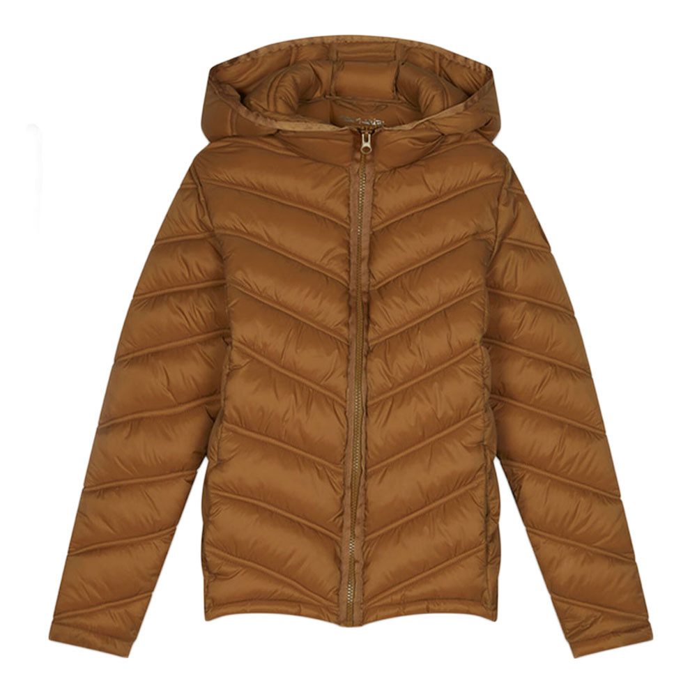 B Terry Doudoune Fille TEDDY SMITH MARRON pas cher Doudoune