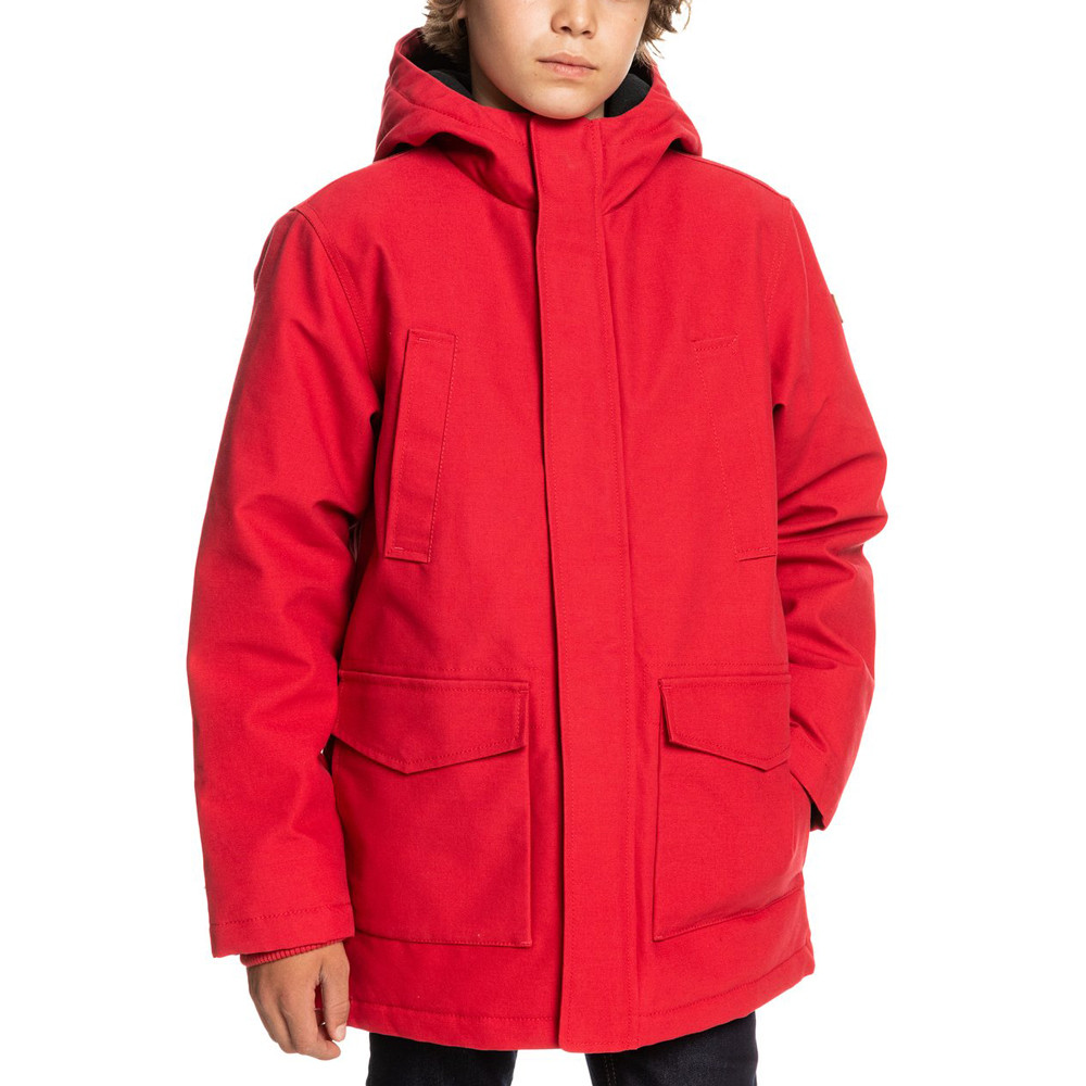 Banzai Parka Garçon QUIKSILVER ROUGE pas cher - Parkas garçon QUIKSILVER  discount