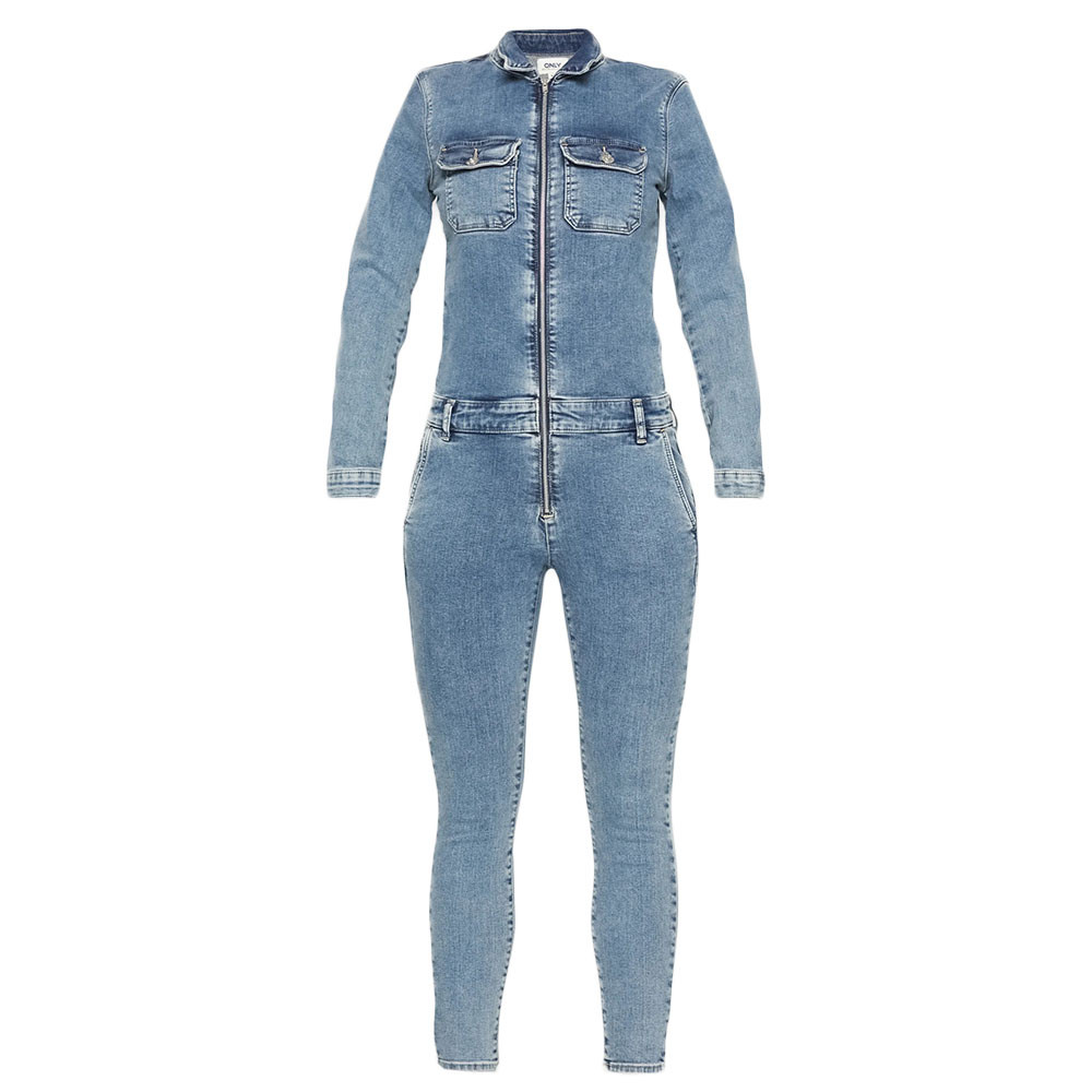 Calli Combinaison En Jeans Femme ONLY BLEU pas cher Salopette