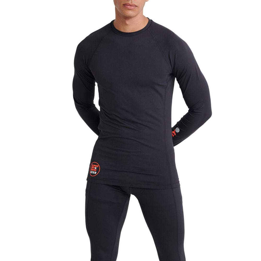 Carbon Baselayer Crew T-Shirt Ml Homme