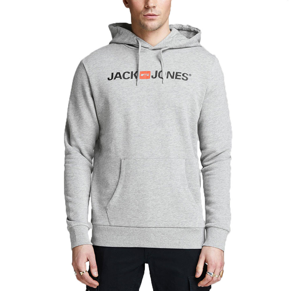 Sweat à capuche corp logo blanc Jack & Jones