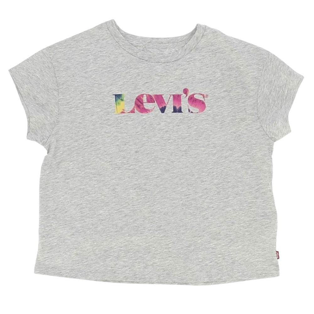 Drop Shoulder T Shirt Mc Fille LEVIS GRIS pas cher T shirt manches courtes fille LEVIS discount