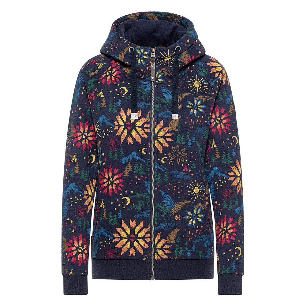 Fllow Print Sweat Zip Femme