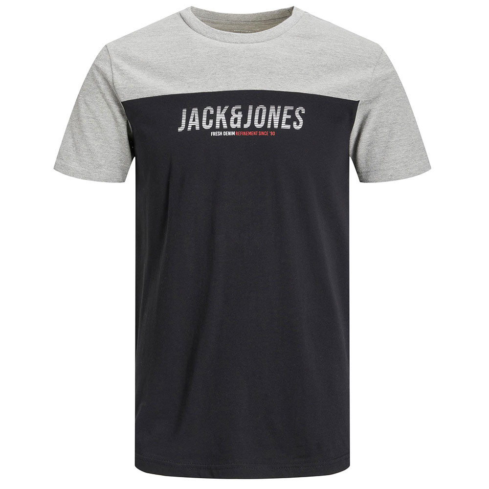 T-shirt logo block noir homme - Jack & Jones