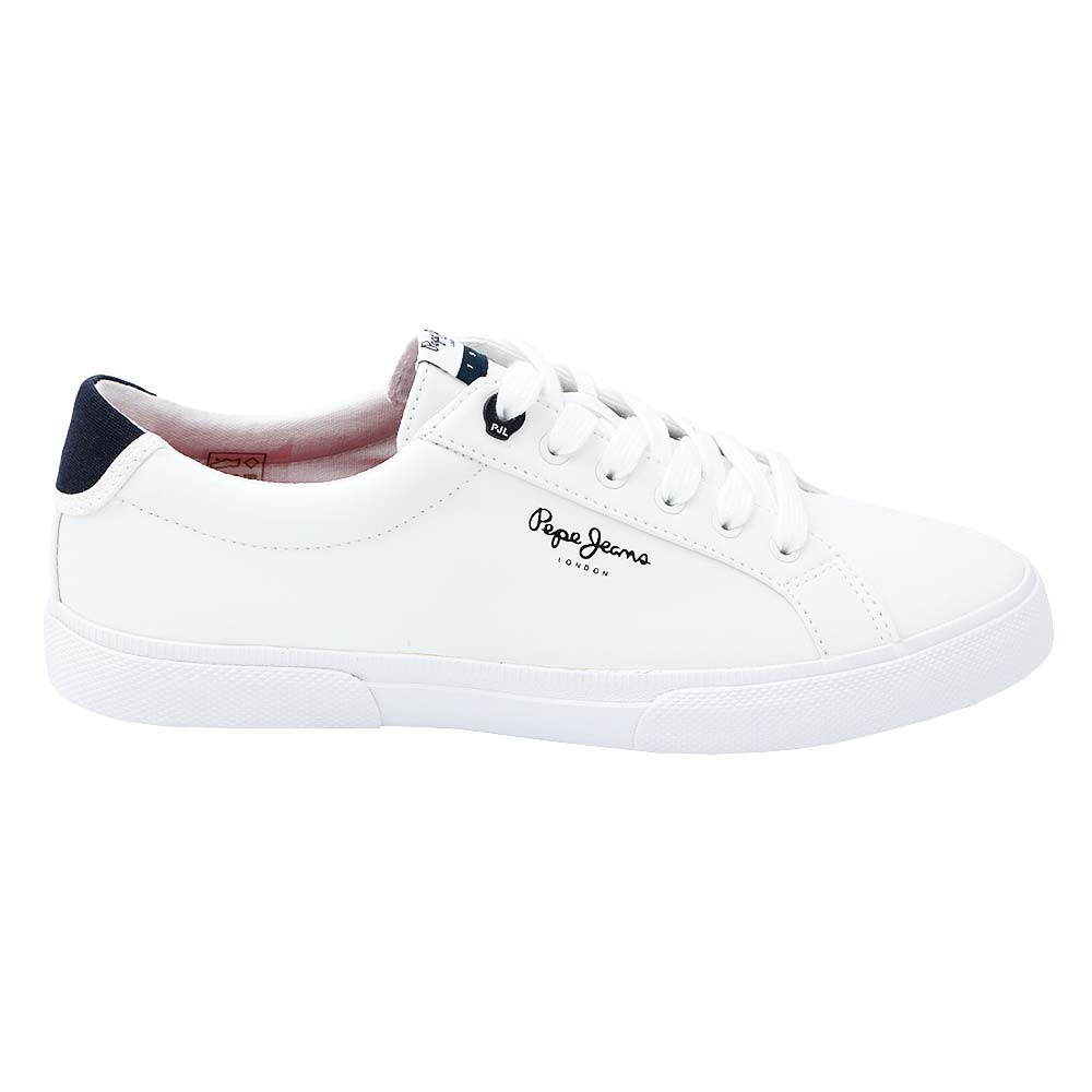 Kenton Basic Chaussure Homme PEPE JEANS BLANC pas cher Baskets basses homme PEPE JEANS discount