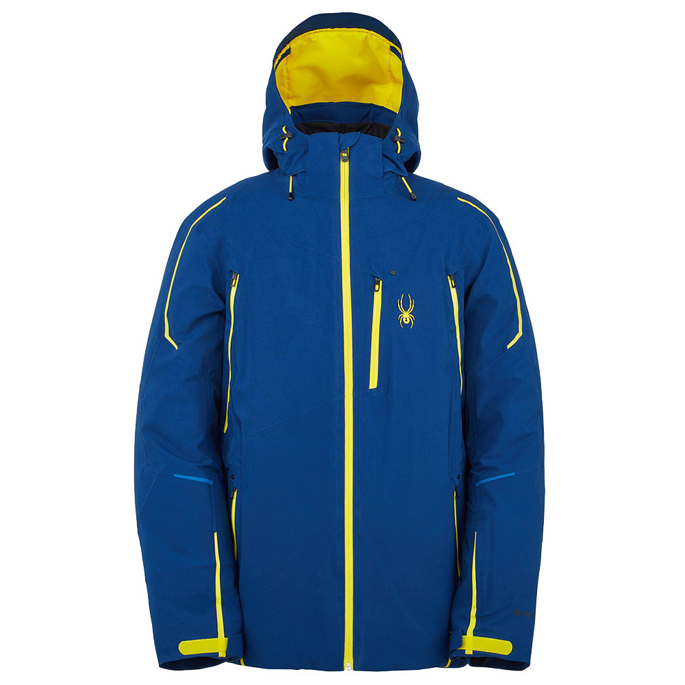 Leader Gore Tex Blouson Ski Homme SPYDER BLEU pas cher Blousons
