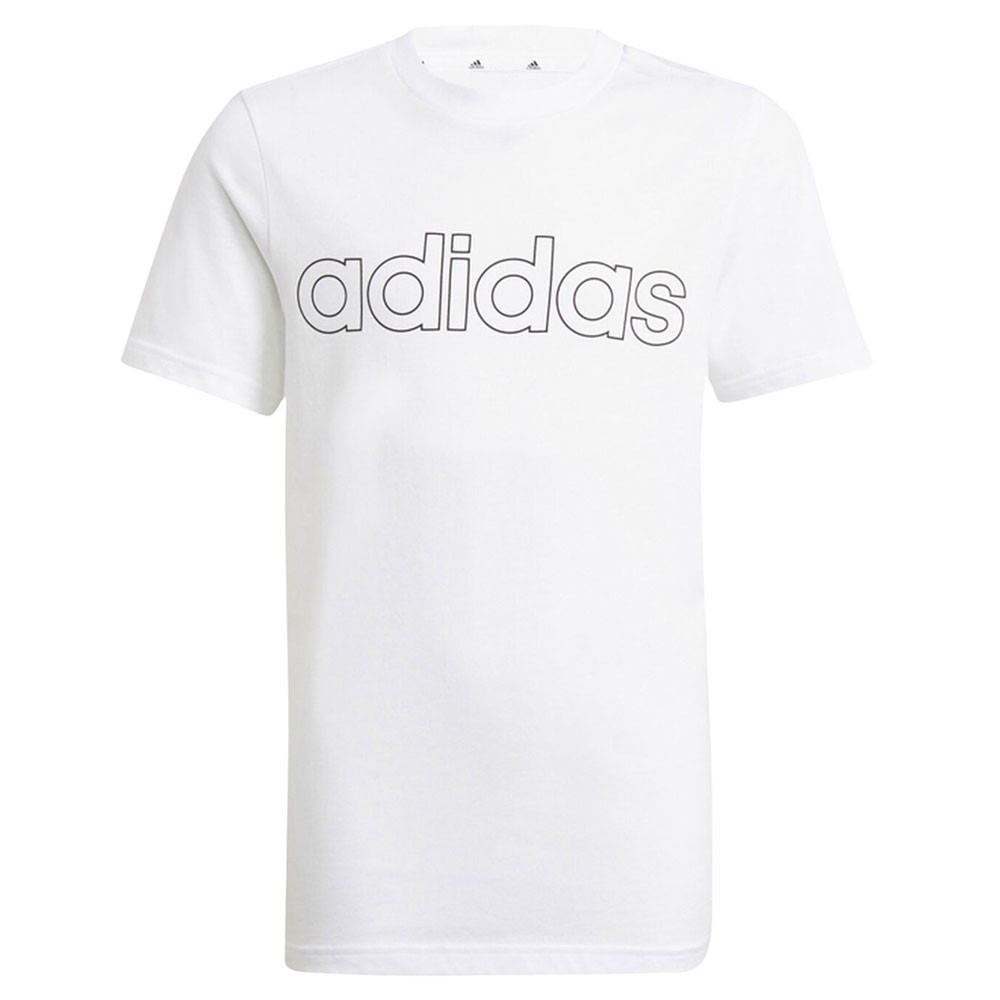 Lin T Shirt Mc Garcon ADIDAS BLANC pas cher T shirts manches courtes garcon ADIDAS discount