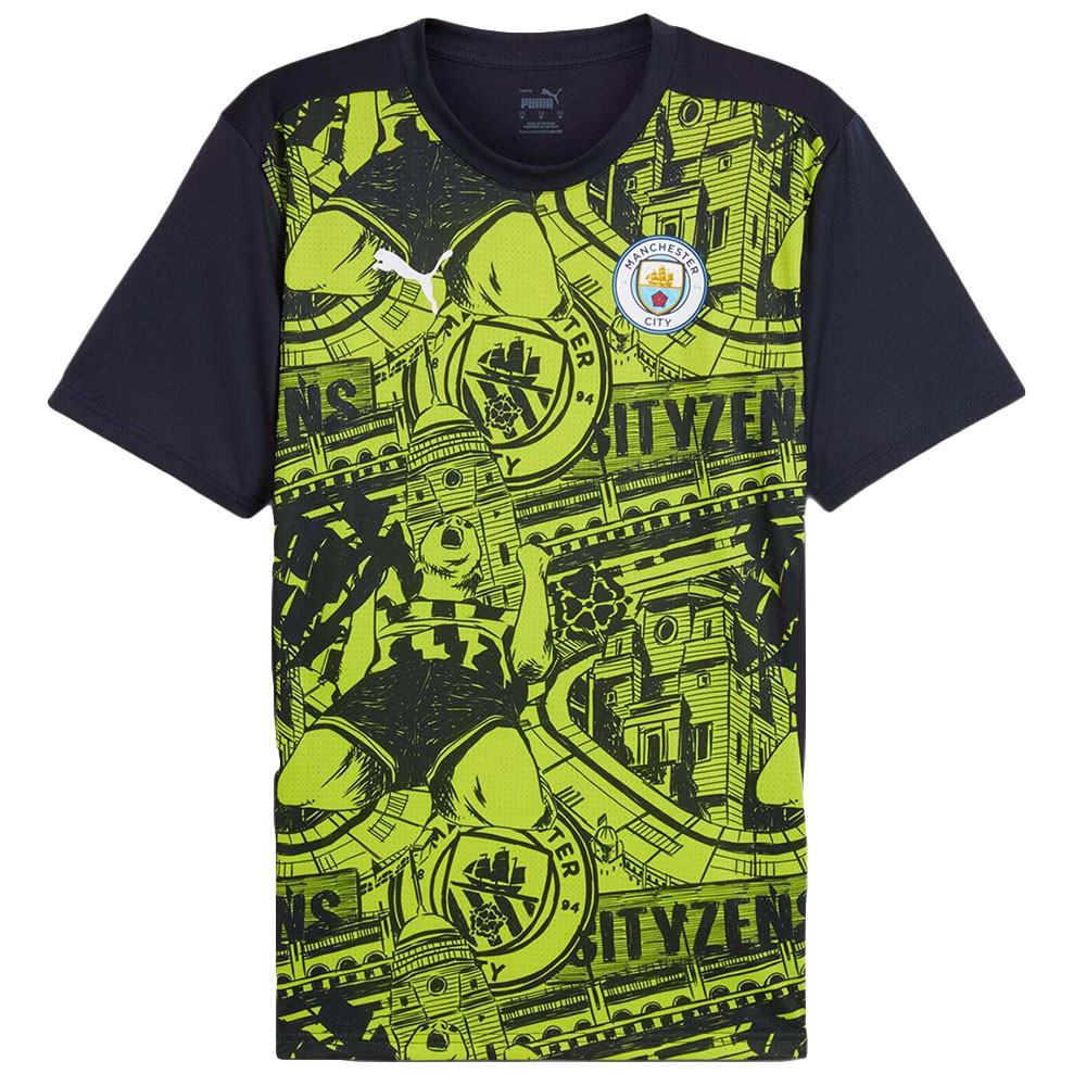Mcfc Prematch Ss Maillot De Foot Mc Homme