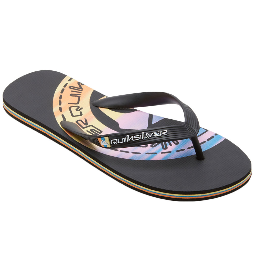 Molokai Art Ii Tong Homme QUIKSILVER NOIR pas cher Tongs homme QUIKSILVER discount