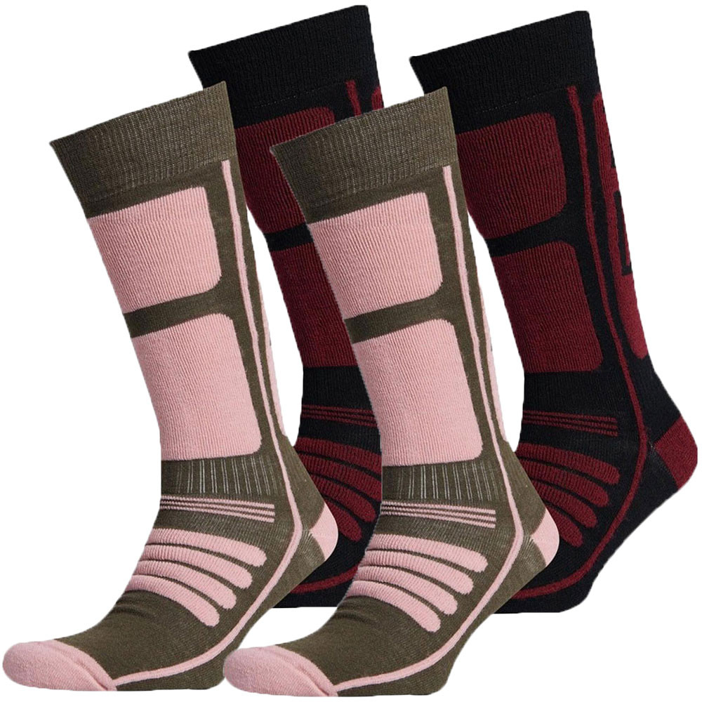 Mountain Merino Pack 2 Chaussettes De Ski Femme