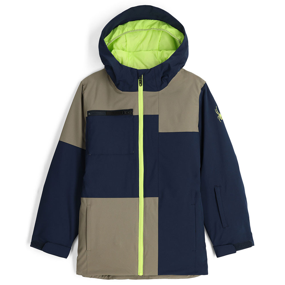 Nederland Blouson De Ski Garcon SPYDER BEIGE pas cher Blousons de ski et snowboard garcon SPYDER discount