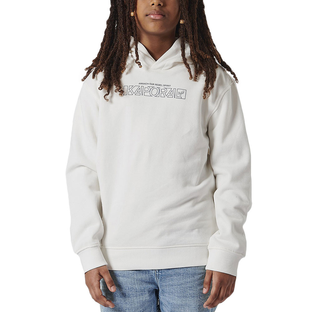 Okla Sweat Cap Enfant KAPORAL BLANC pas cher Sweats a capuche garcon KAPORAL discount