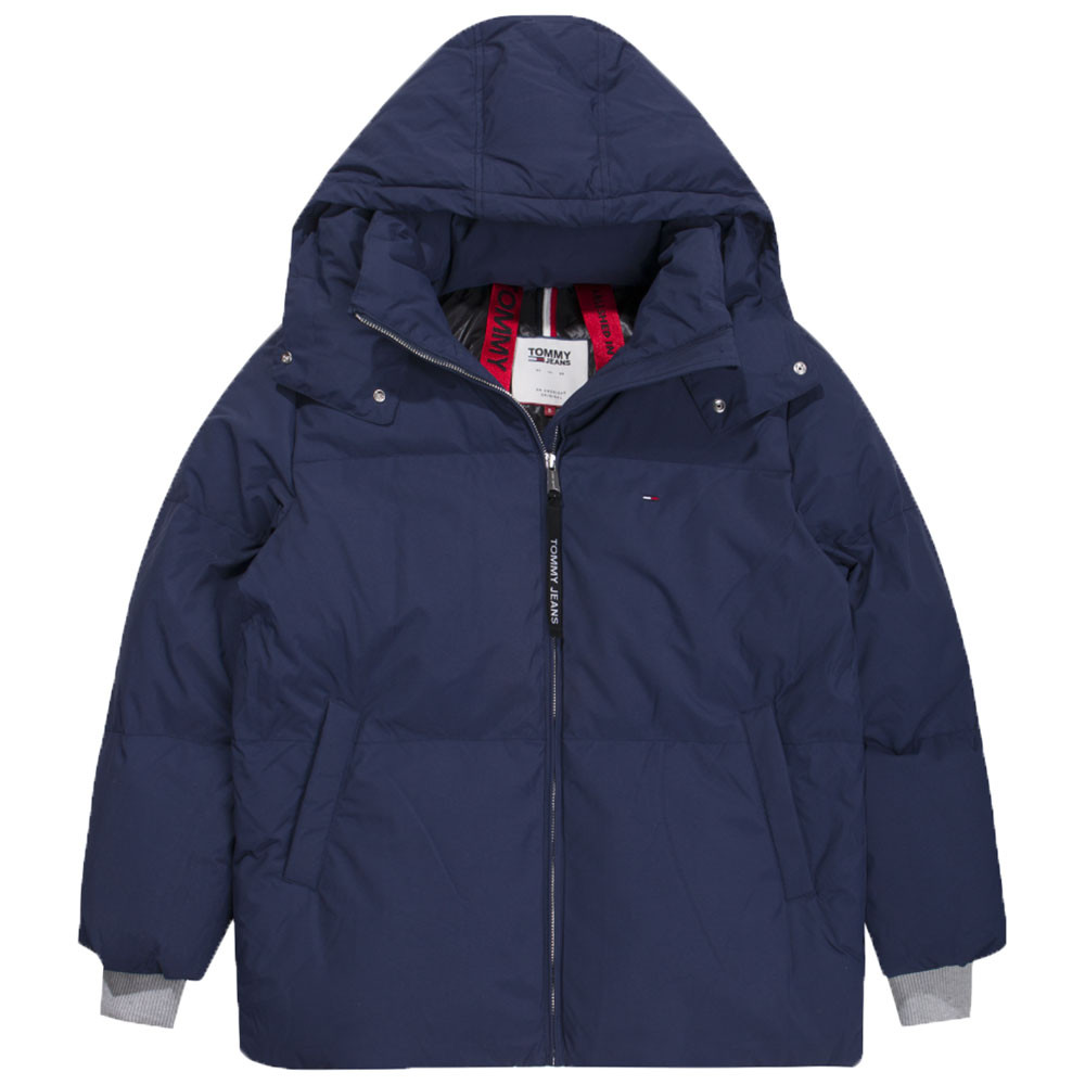 Oversized Puffa Doudoune Femme TOMMY HILFIGER BLEU pas cher Doudounes femme TOMMY HILFIGER discount