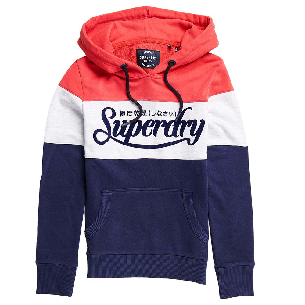 Pl Colour Block Entry Sweat Cap Femme SUPERDRY BLEU pas cher SUPERDRY discount