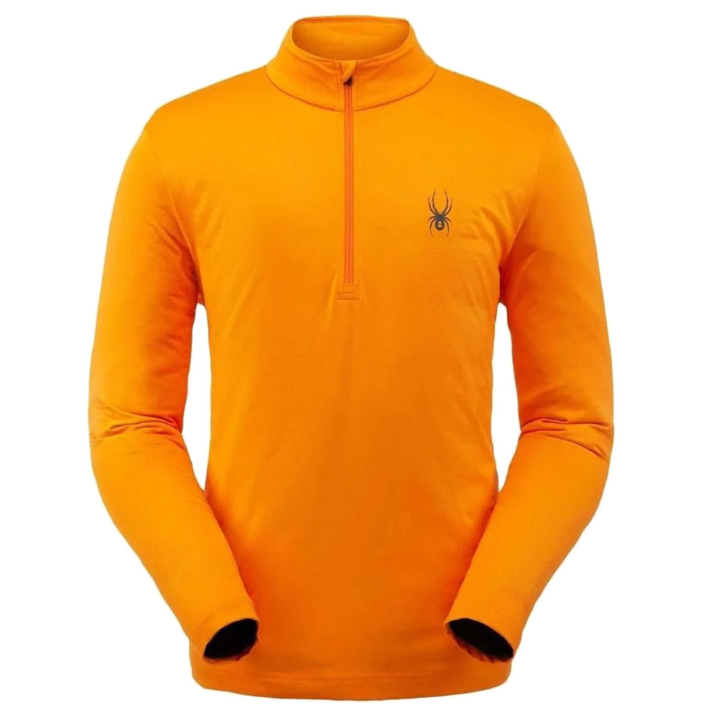 Prospect Sous Pull 1 2 Zip Homme SPYDER ORANGE pas cher Sous vetements techniques de ski et snowboard homme SPYDER discount