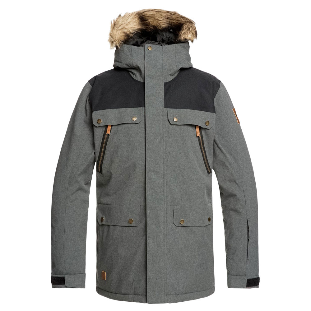 Selector Blouson Ski Homme QUIKSILVER GRIS pas cher Blousons ski et snowboard QUIKSILVER discount